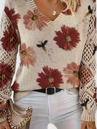 Fiorella™ | Maglione elegante con motivo floreale