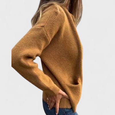 Noelle - Cardigan in cotone lavorato a maglia
