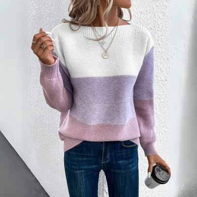 Raffaella™ | Maglione patchwork elegante