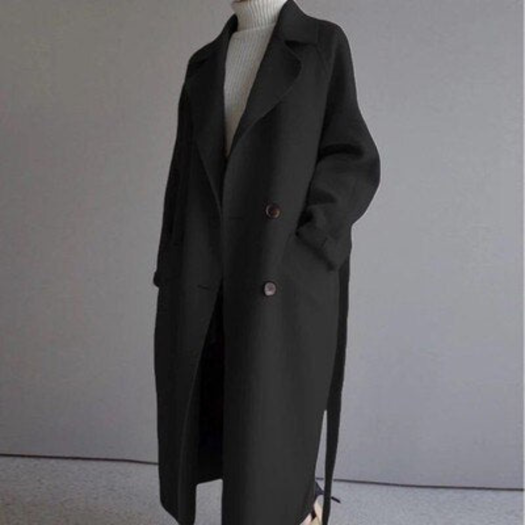 Fiorella | Elegante Cappotto in Mistura di Lana