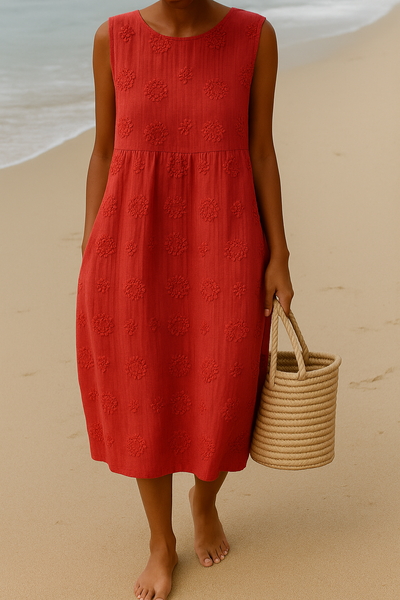FIORELLA | Abito Ricamato per Eleganza Naturale