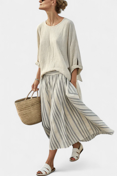 Lilia Set | Eleganza fresca in lino naturale.