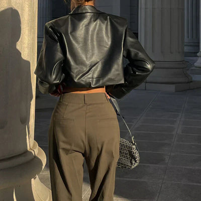 Élise™ | Giacca elegante in similpelle