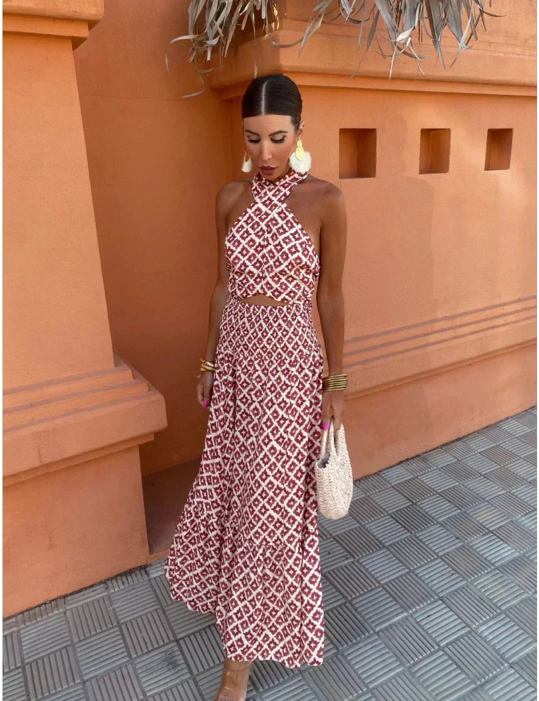 Valeria | Abito midi arricciato
