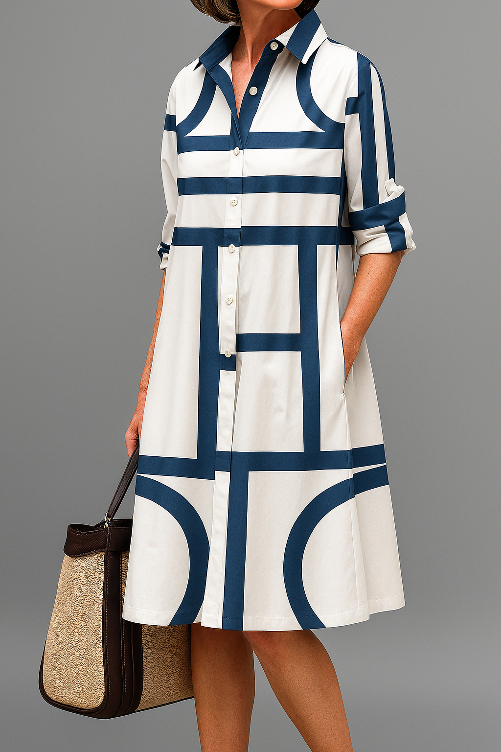 Elisa™ | Abito midi elegante – stile senza sforzo