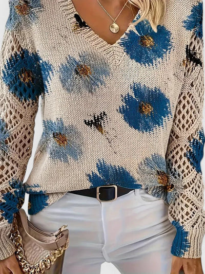 Fiorella™ | Maglione elegante con motivo floreale