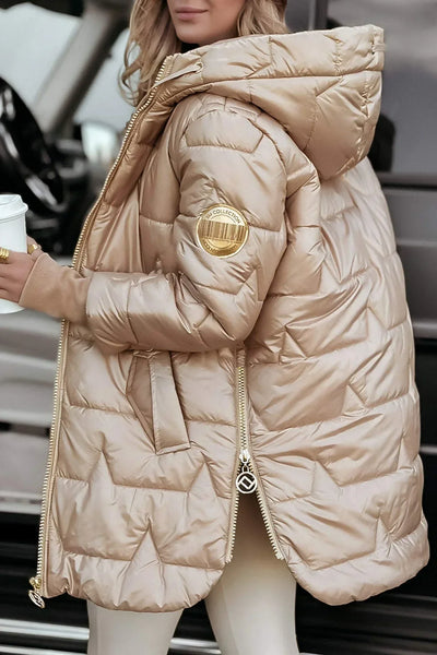 Elvira™ | Cappotto invernale elegante con cappuccio